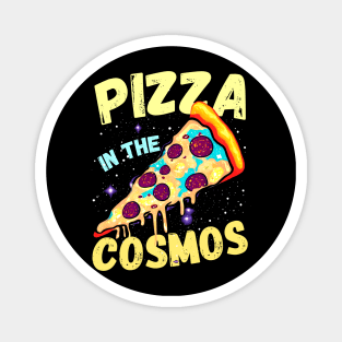 Pizza in the Cosmos | Funny Galaxy Magnet